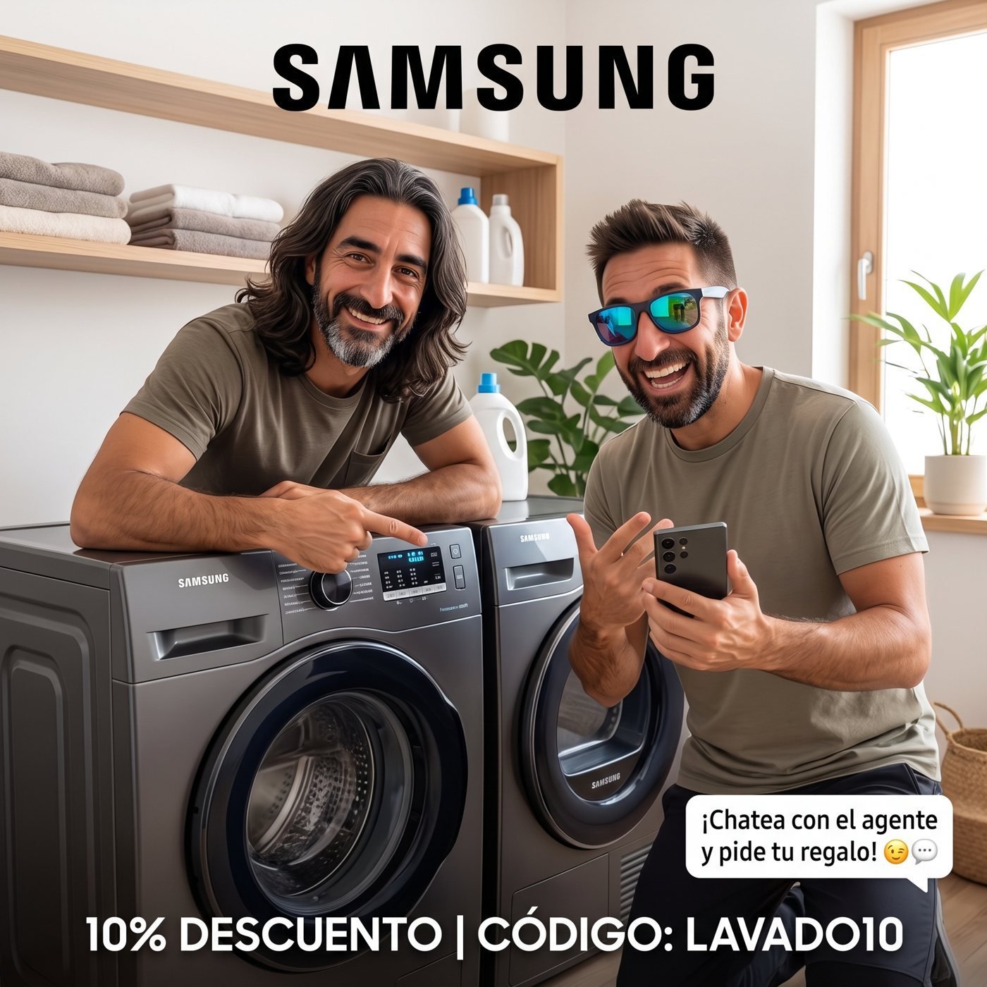 Cupón descuento: Lavadoras y secadoras SAMSUNG