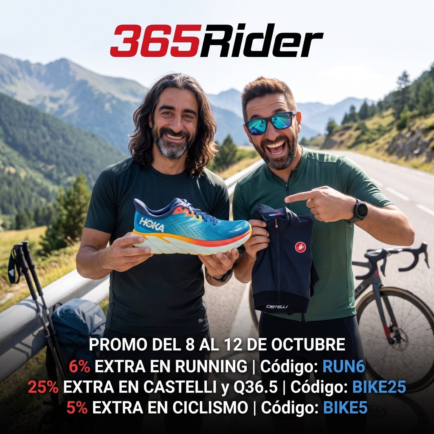 CÓDIGOS DE DESCUENTO 365RIDER