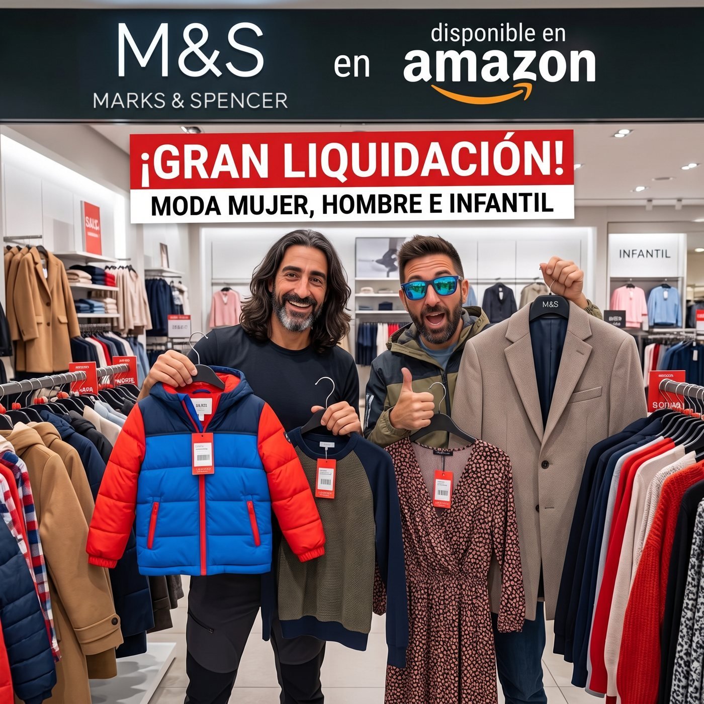 LIQUIDACIÓN EN MODA Marks & Spencer en Amazon