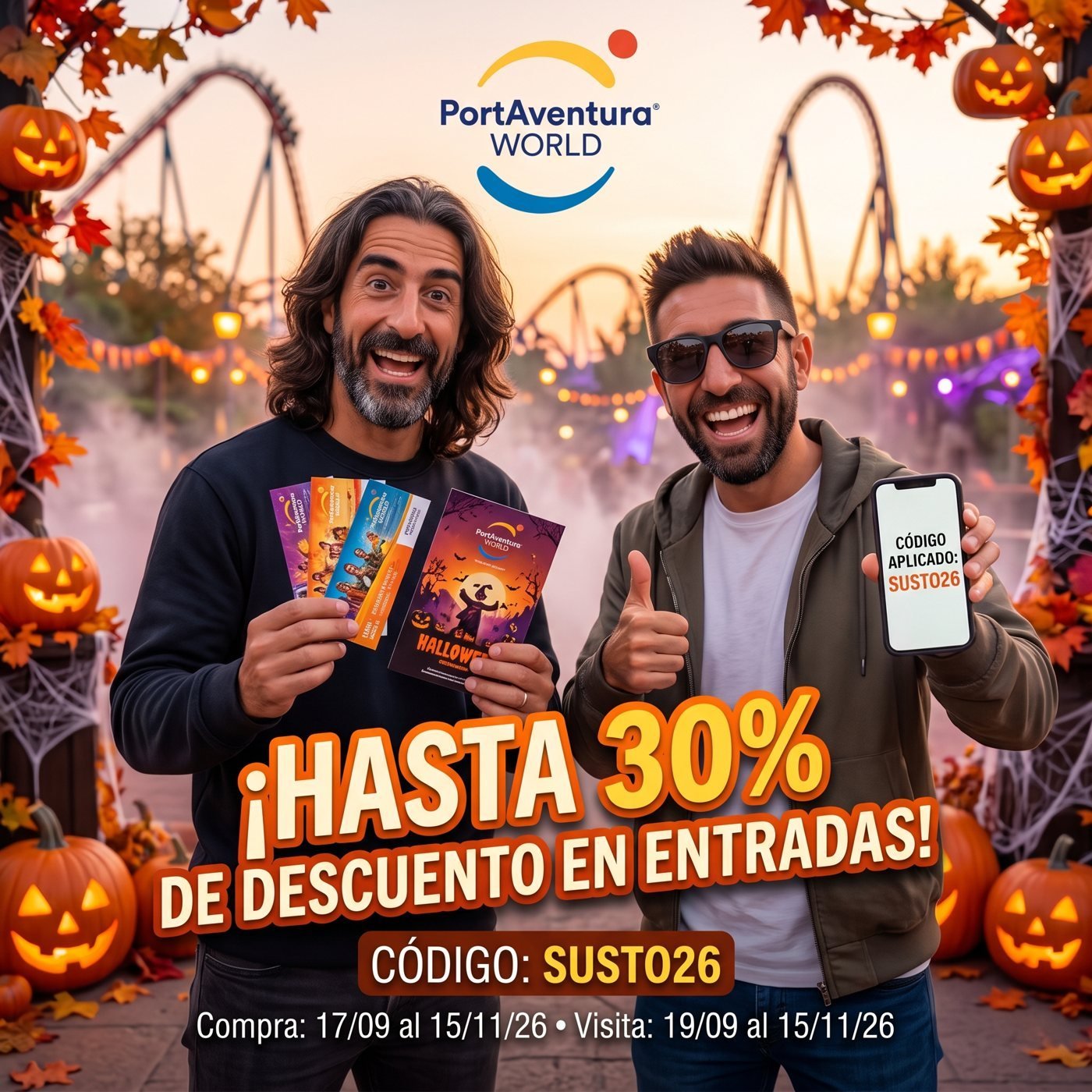 Halloween en Port Aventura con un descuento de susto!