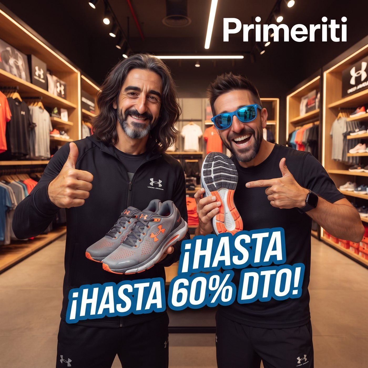 Primeriti: Hasta el 60% de descuento en UNDER ARMOUR!!
