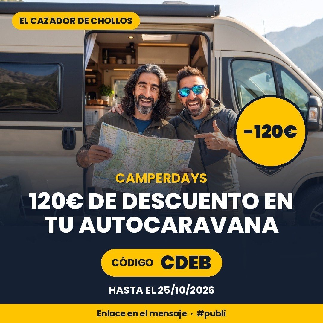 🔥 CAMPERDAYS · 120€ de descuento en el alquiler de tu autocaravana