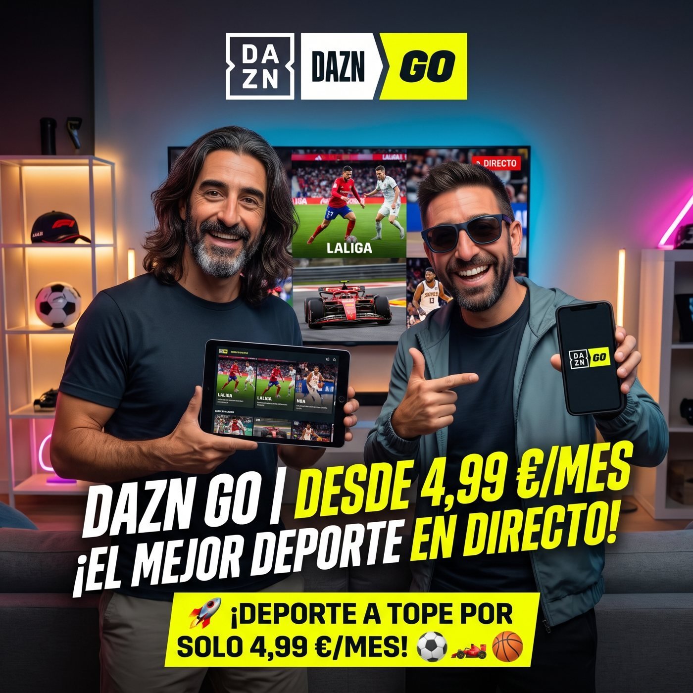 PLAN FLEXIBLE DE DAZN por 4.99€/mes