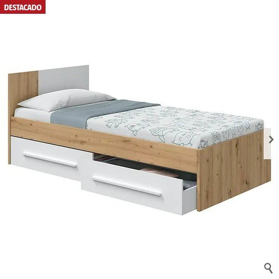 CAMA NOA EN ROBLE NODI Y BLANCO