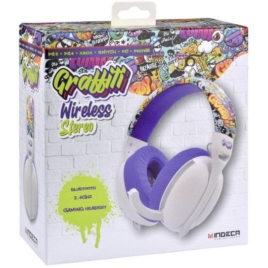 AURICULARES GAMING INALÁMBRICOS BLANCOS