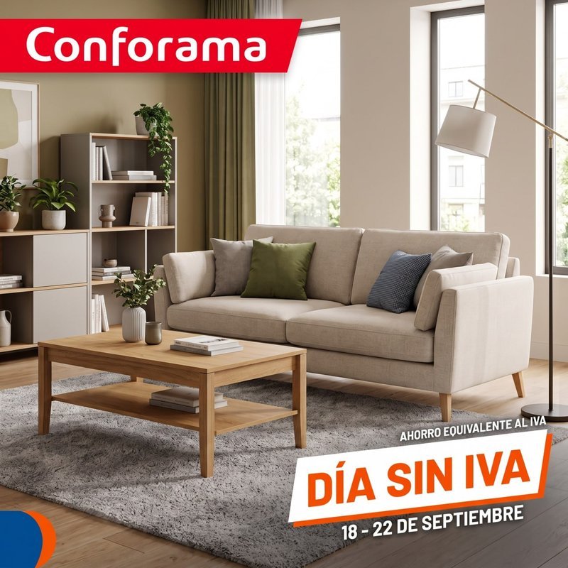 LLEGÓ EL DÍA SIN IVA A CONFORAMA