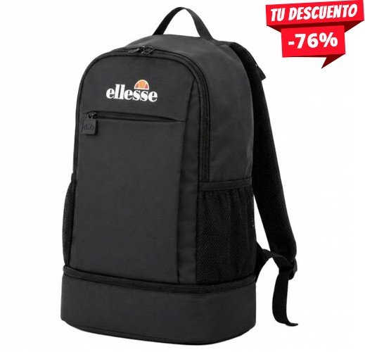 MOCHILA ELLESSE TESSUTO NEGRA 25L