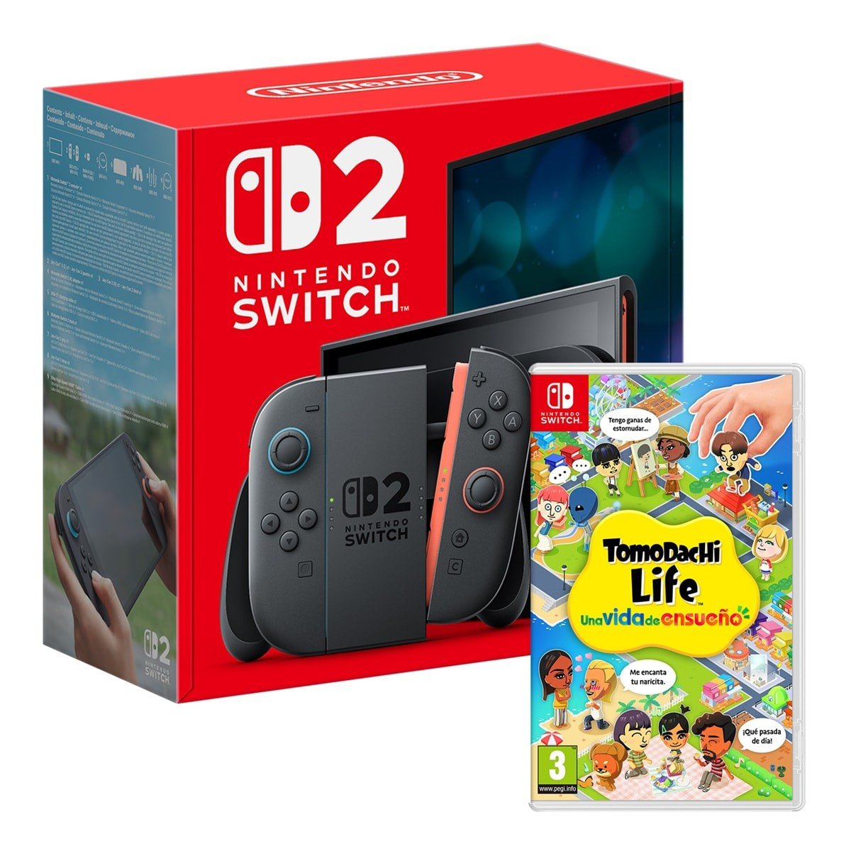 PACK NINTENDO SWITCH 2 CON TOMODACHI LIFE
