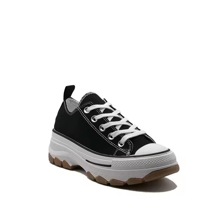 ZAPATILLAS DE LONA BAJA CON PLATAFORMA