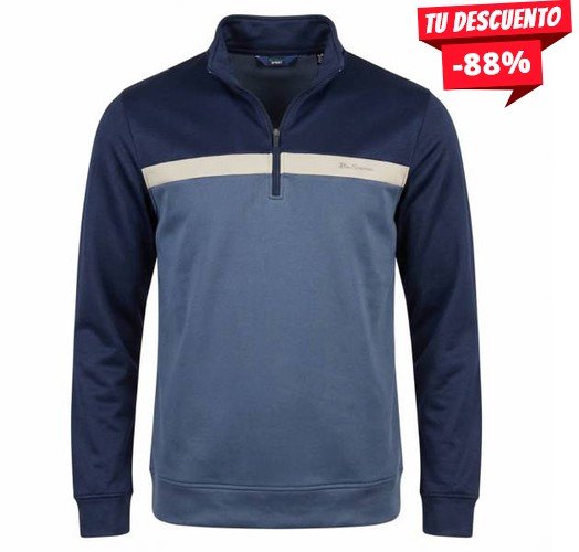 SUDADERA BEN SHERMAN BLUE TWO TONE