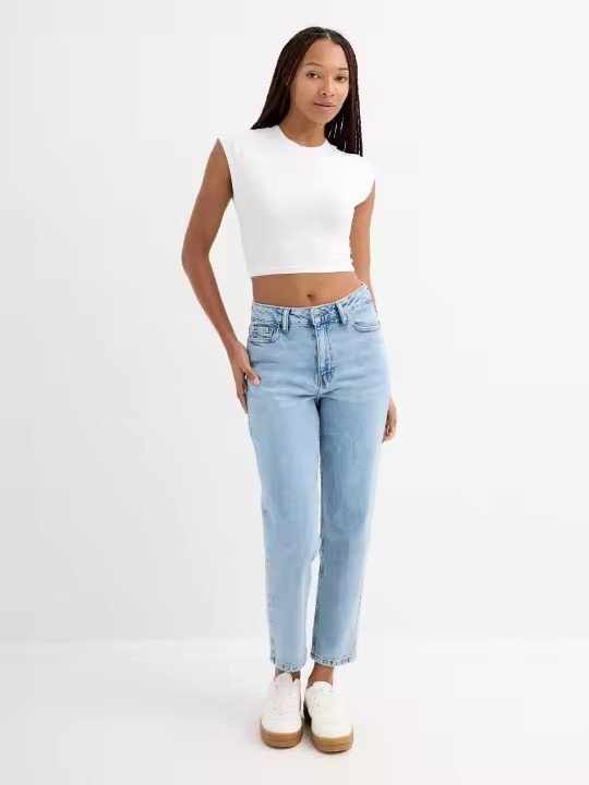 JEAN MOM AZUL MEDIO