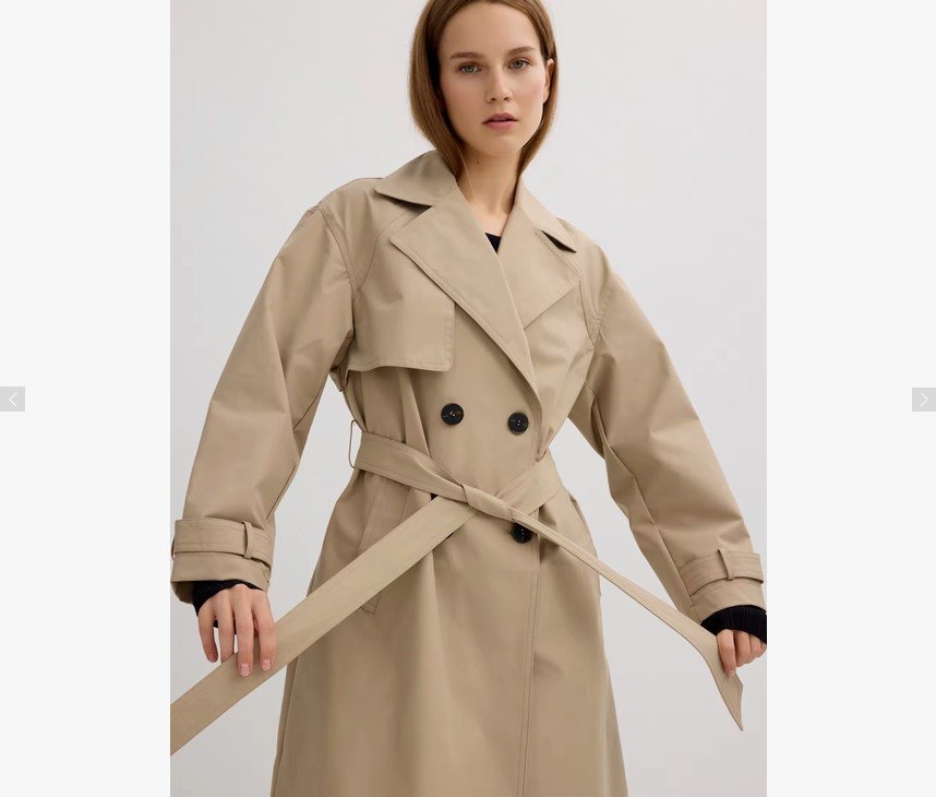 GABARDINA MIDI OVERSIZE CON CINTURÓN
