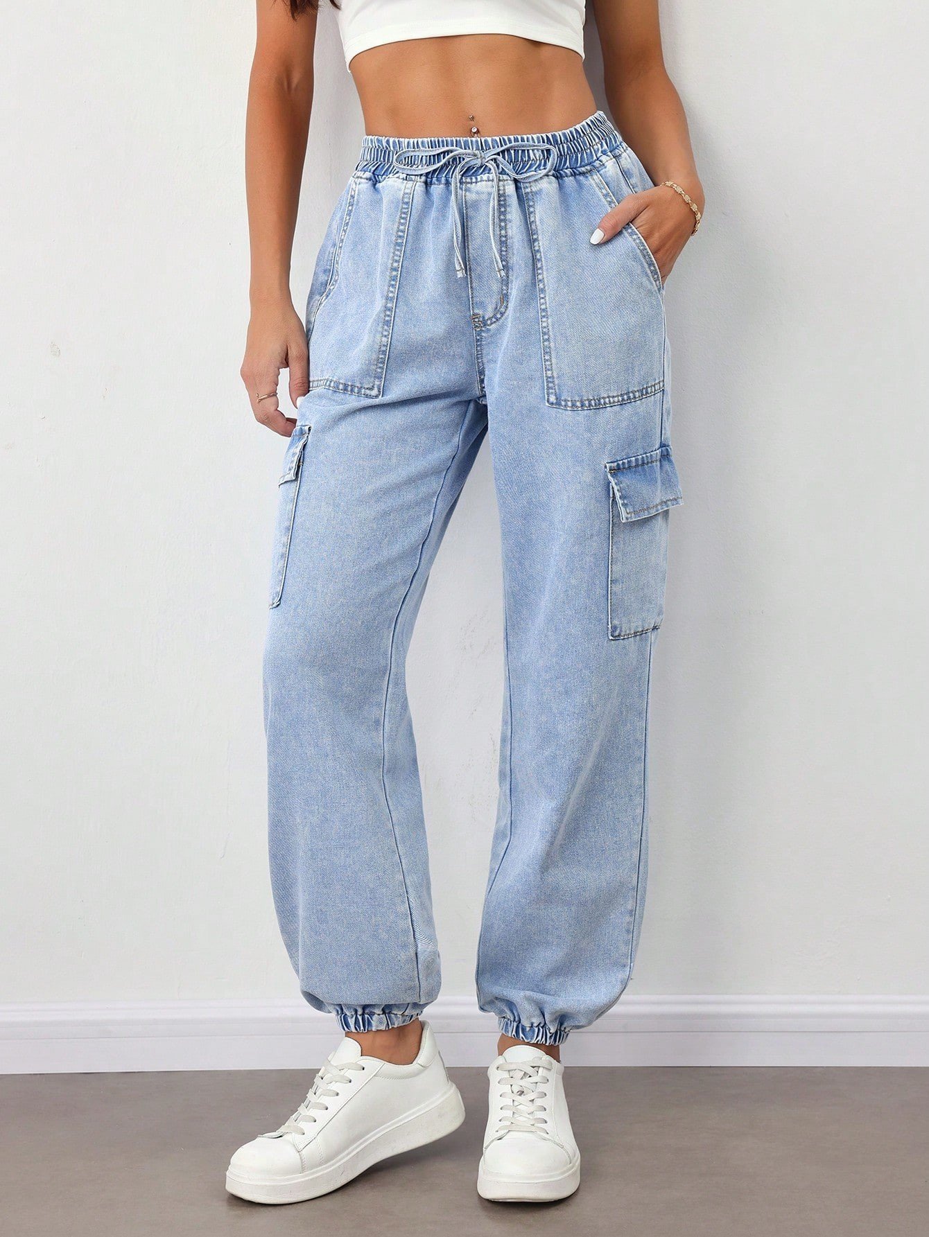 TALL JEANS CARGO MUJER