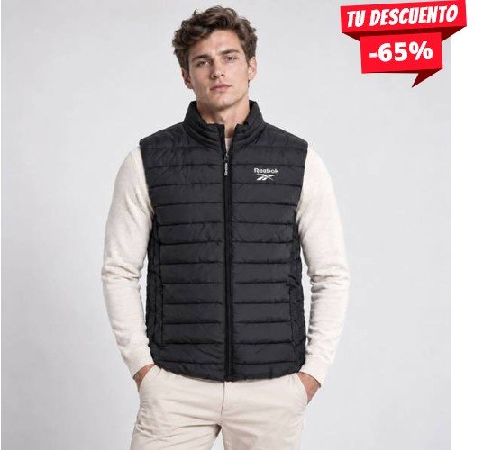REEBOK GILET HOMBRE NEGRO