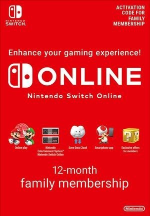 SUSCRIPCIÓN FAMILIAR NINTENDO SWITCH ONLINE