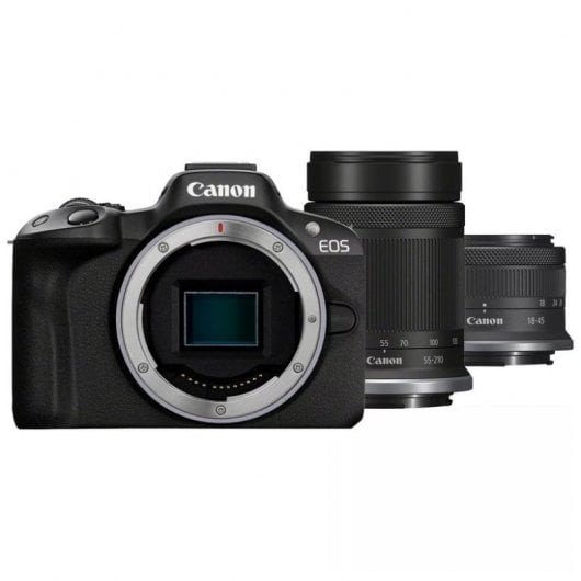 CÁMARA CANON EOS R50 CON OBJETIVOS