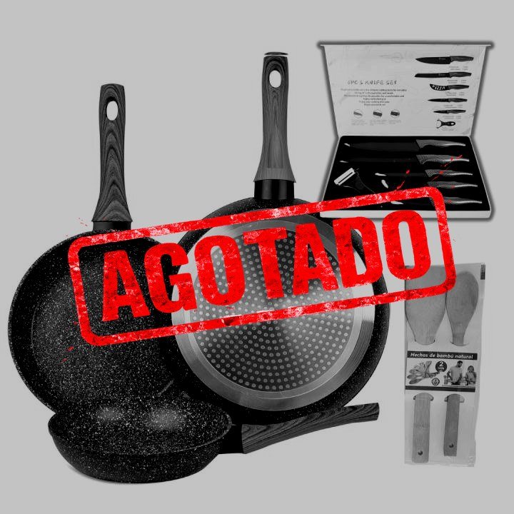 SET DE 3 SARTENES DE ALUMINIO