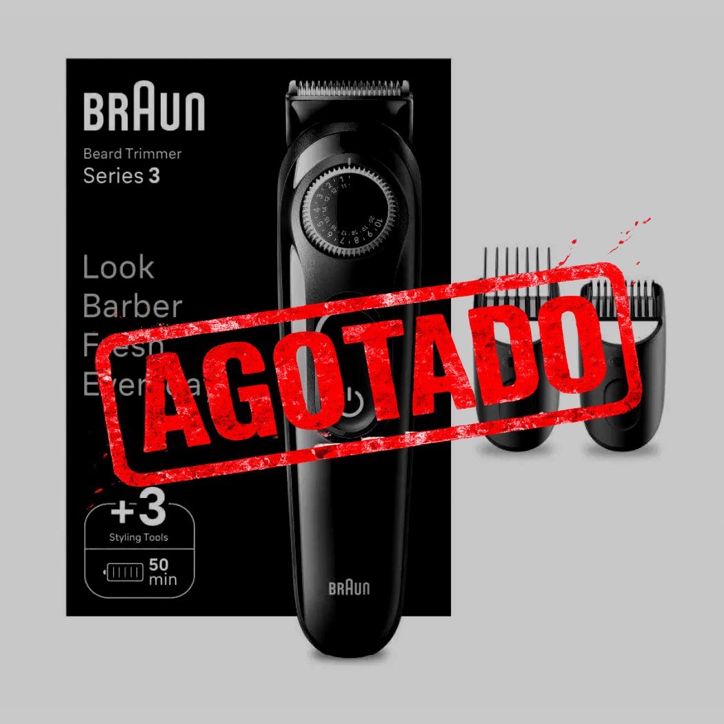 BRAUN SERIES 3: RECORTADORA DE BARBA PARA HOMBRE