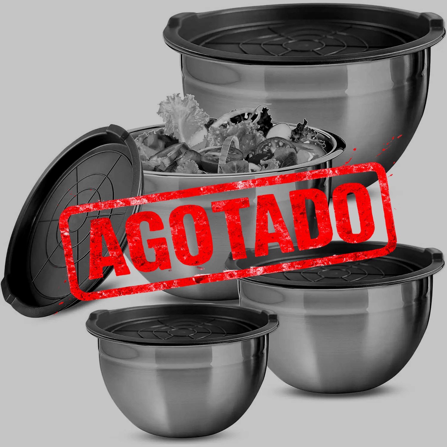 SET DE 4 BOLES DE ACERO INOXIDABLE