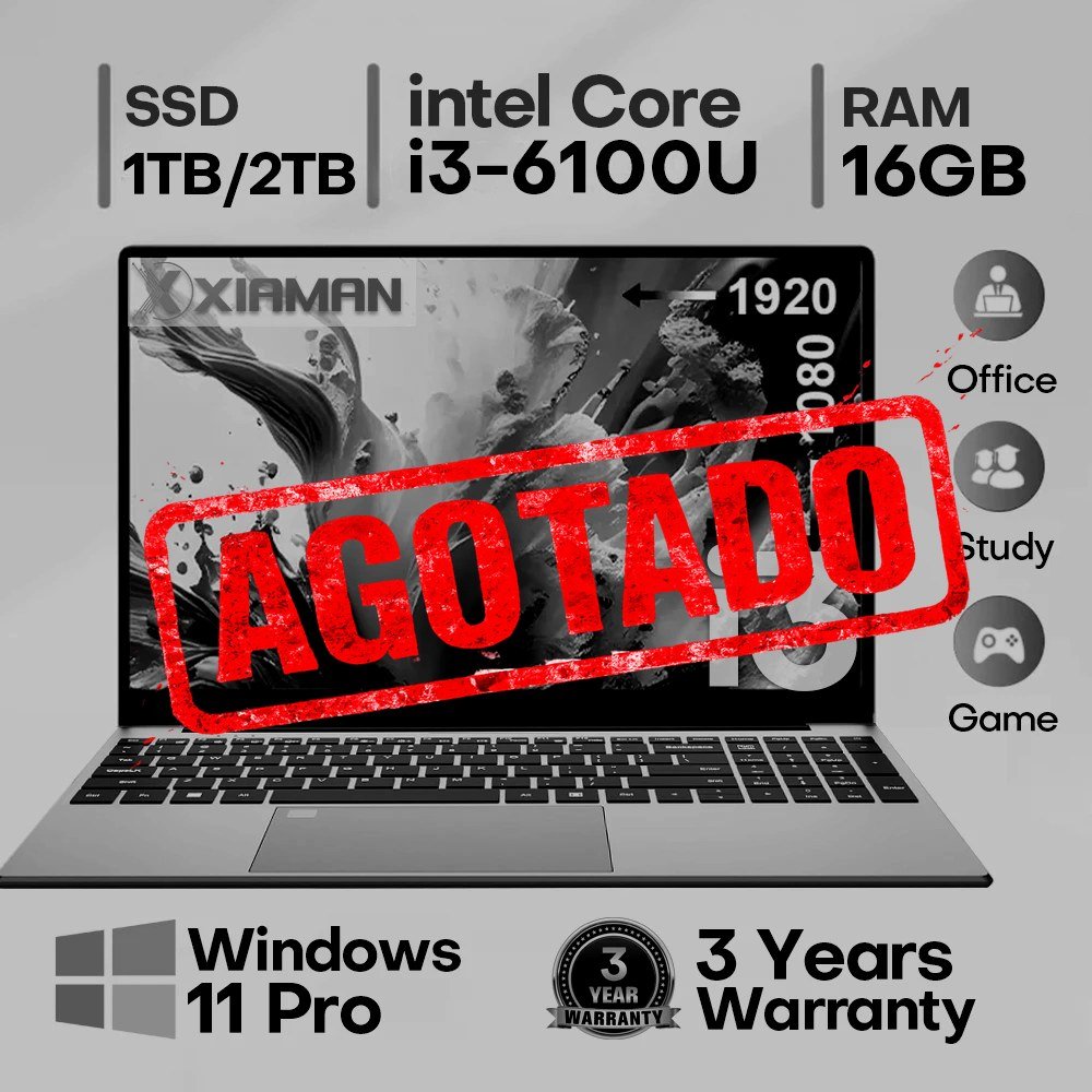 PORTÁTIL XIAMAN 15.6" INTEL CORE I3
