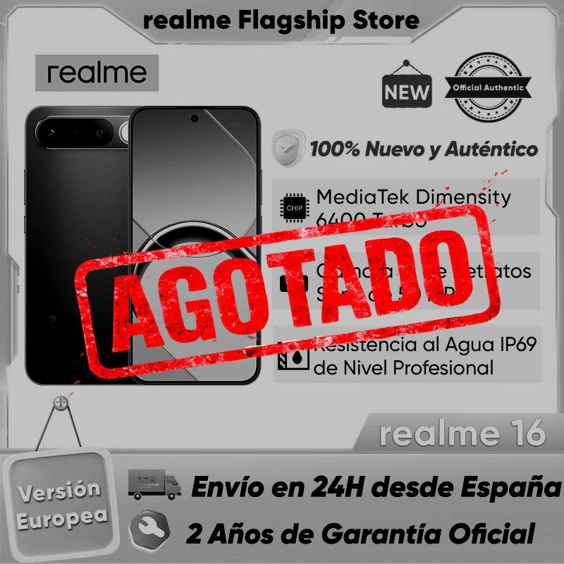 REALME 16 5G: BATERÍA TITAN DE 6550MAH