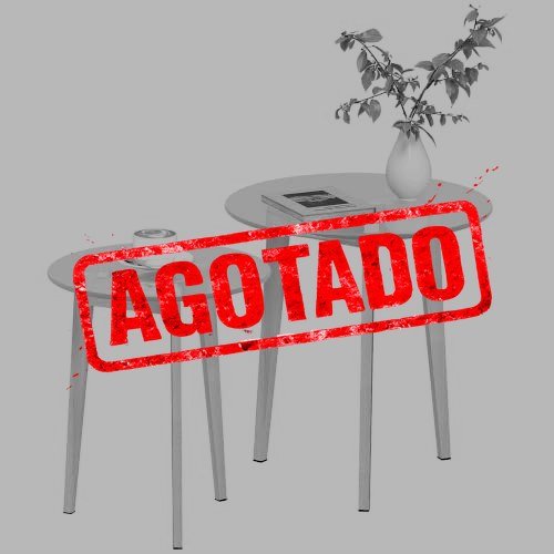 MESAS AUXILIARES HOMCOM TRANSPARENTES