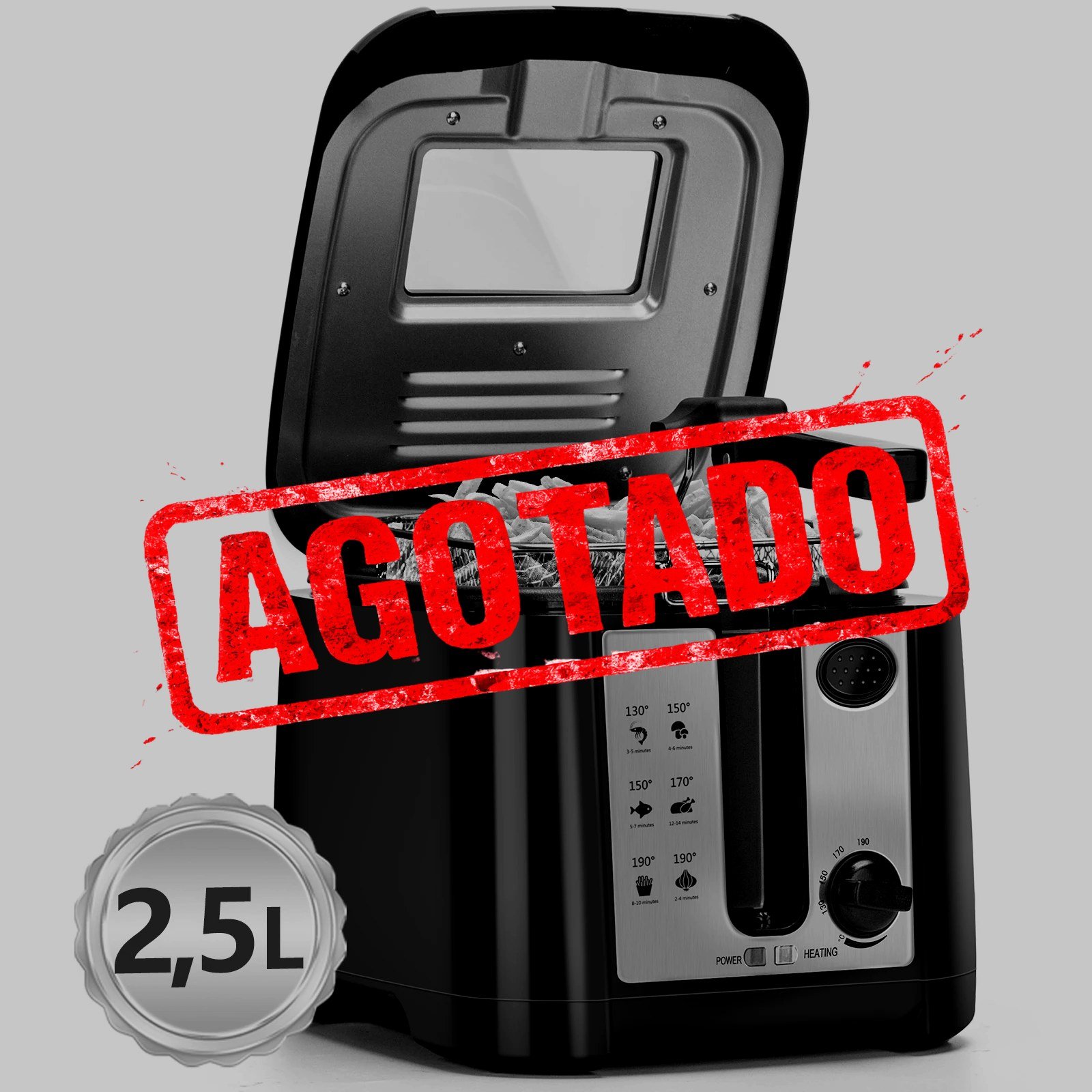 AIGOSTAR FREIDORA DE AIRE 2.5L