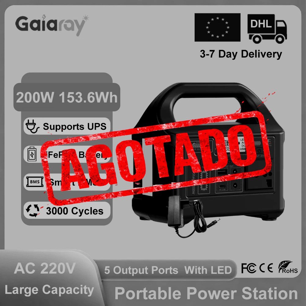 ESTACIÓN DE ENERGÍA PORTÁTIL GAIARAY 200W
