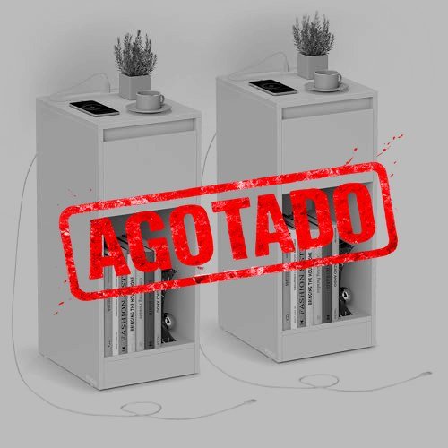 VASAGLE MESITAS DE NOCHE CON LED