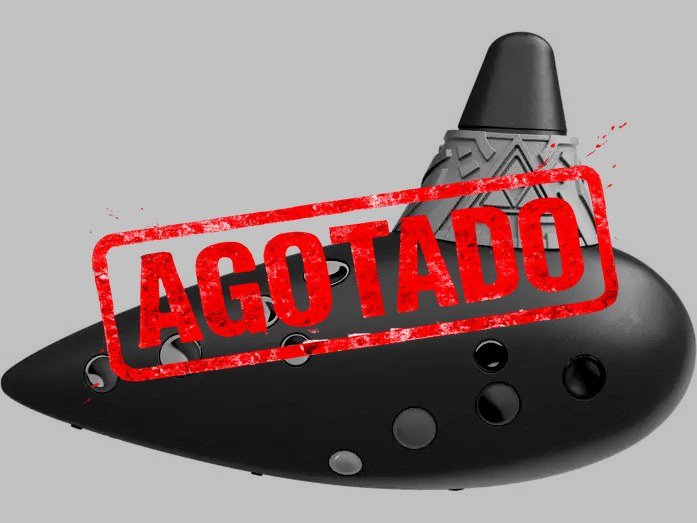Instrumento Ocarina - Hori Ocarina del Tiempo Eléctrica, The Legend of Zelda: Ocarina of Time, Altavoz, Jack 3.5 mm, con Soporte, Azul