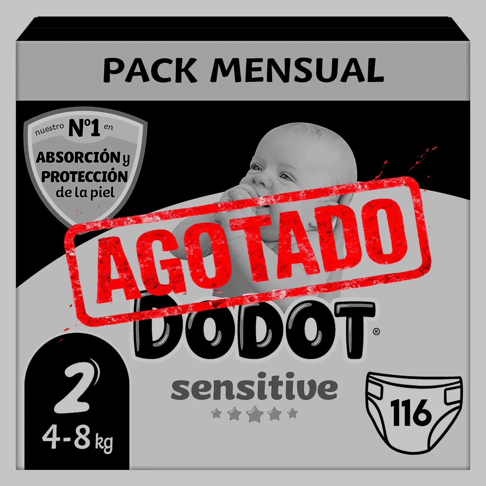 Pañal Dodot Sensitive Talla 2 - Pack de 2