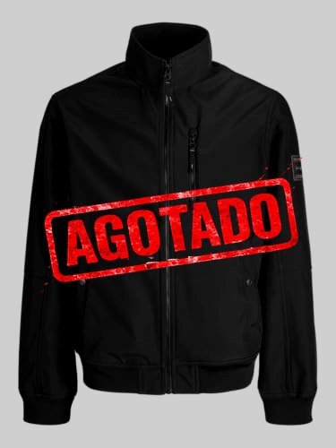 JACK & JONES BOMBER SOFTSHELL NEGRO