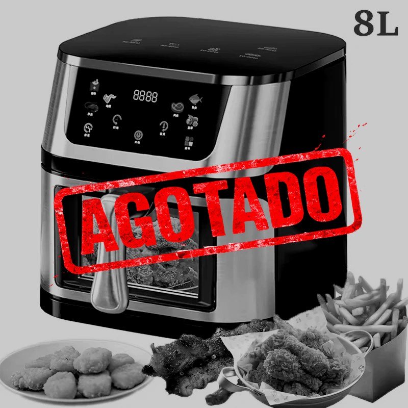 HORNO TOSTADOR Y FREIDORA DE AIRE 8L