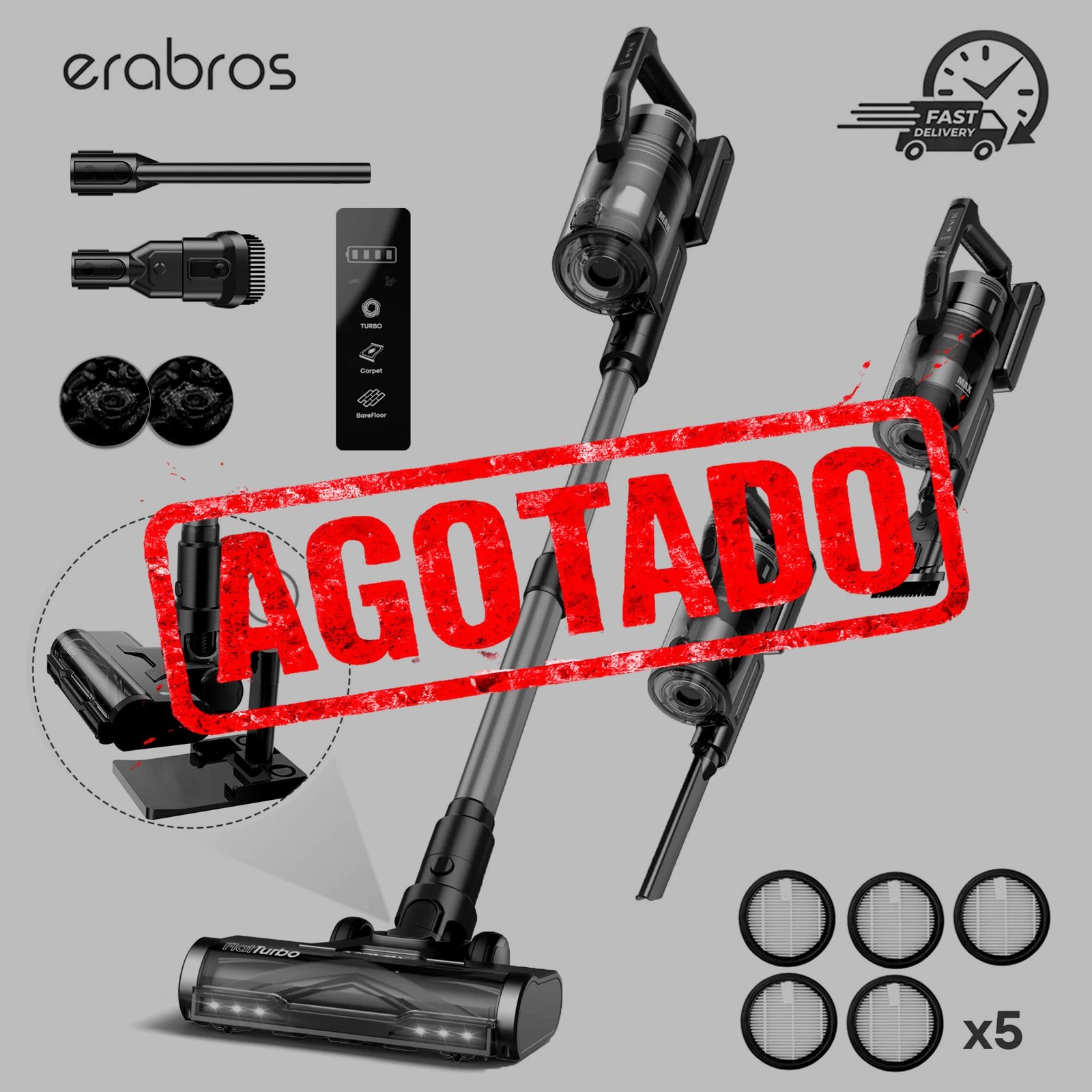 ASPIRADORA INALÁMBRICA ERABROS EV7