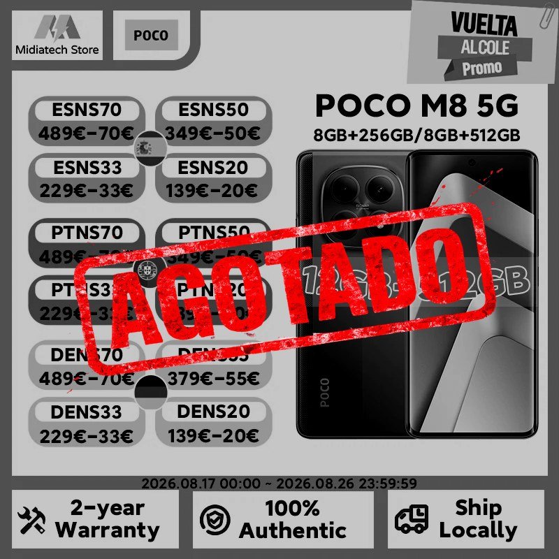 Poco M8 5G: 512GB, 256GB, AMOLED, 50MP