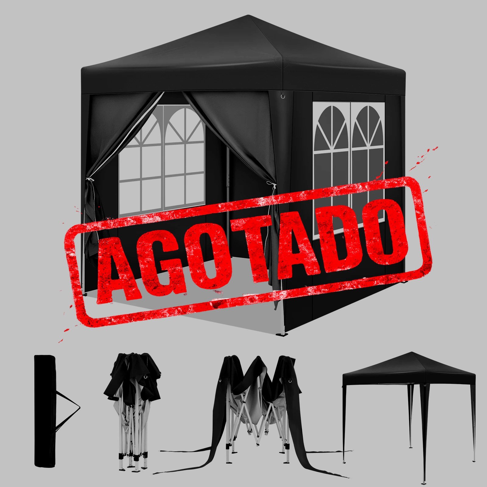GAZEBOS PLEGABLES DE JARDÍN CON PAREDES