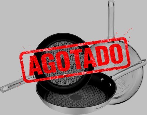 TEFAL DUETTO - JUEGO DE SARTENES DE ACERO INOXIDABLE