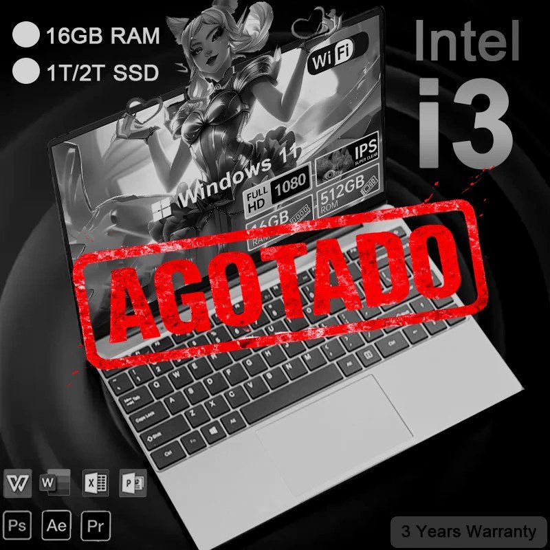 PORTÁTIL FUCHU 2026 - INTEL CORE I3