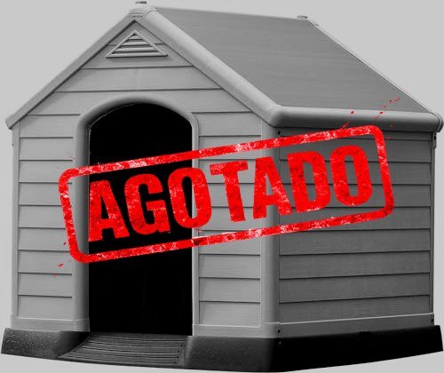 CASA DE PERRO EXTERIOR RESINA GRIS
