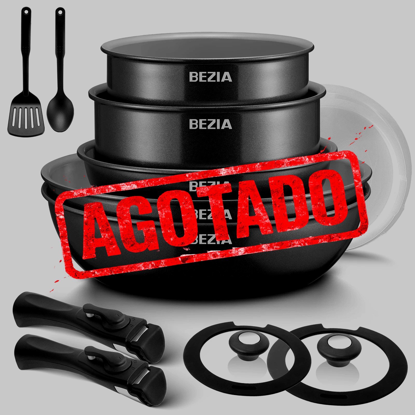 BATERÍA DE COCINA BEZIA CON REVESTIMIENTO CERÁMICO