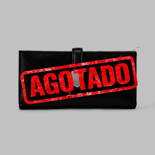 CARTERA DE MANO DE PIEL MARRÓN OSCURO