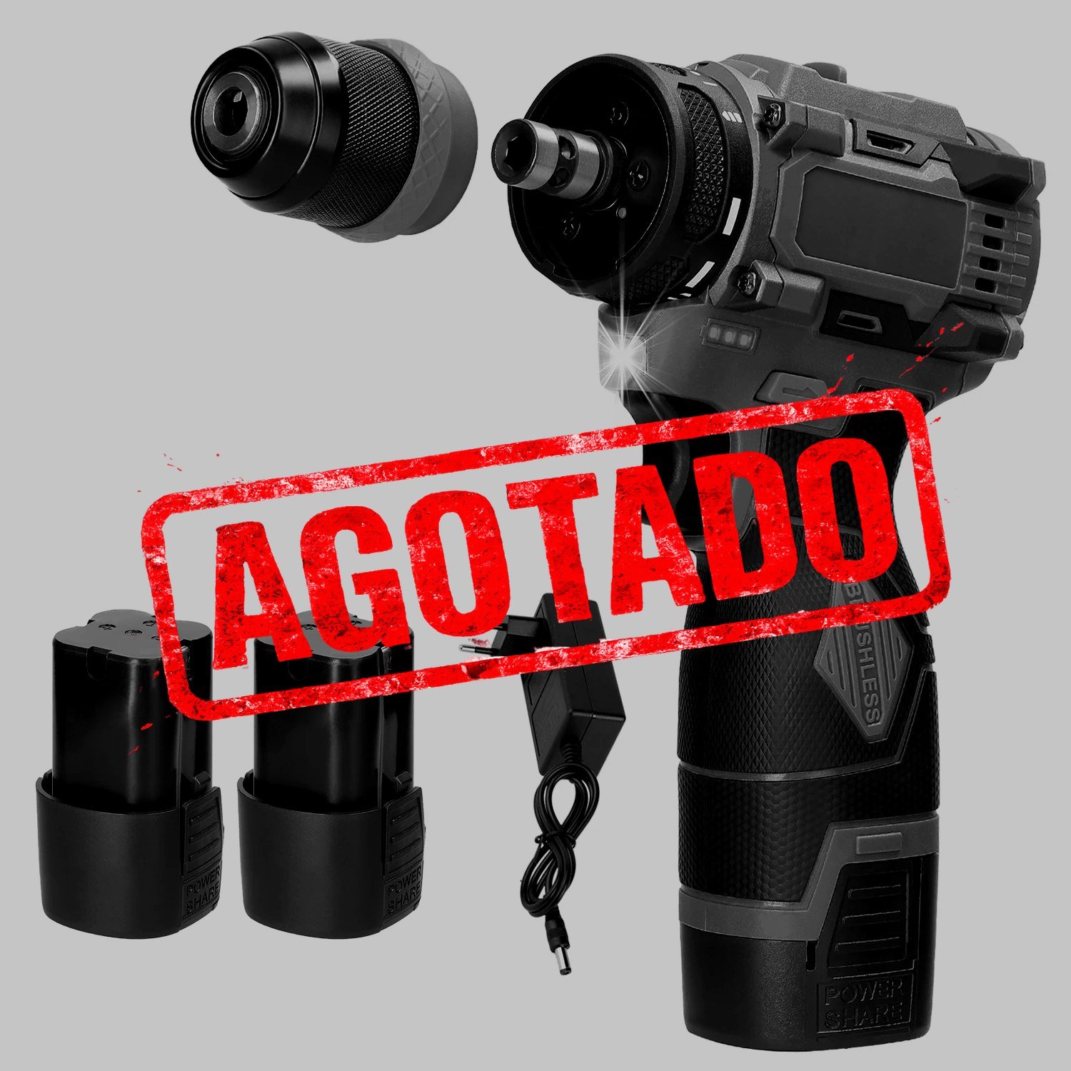 JUEGO DE TALADRO INALÁMBRICO Y DESTORNILLADOR ELÉCTRICO