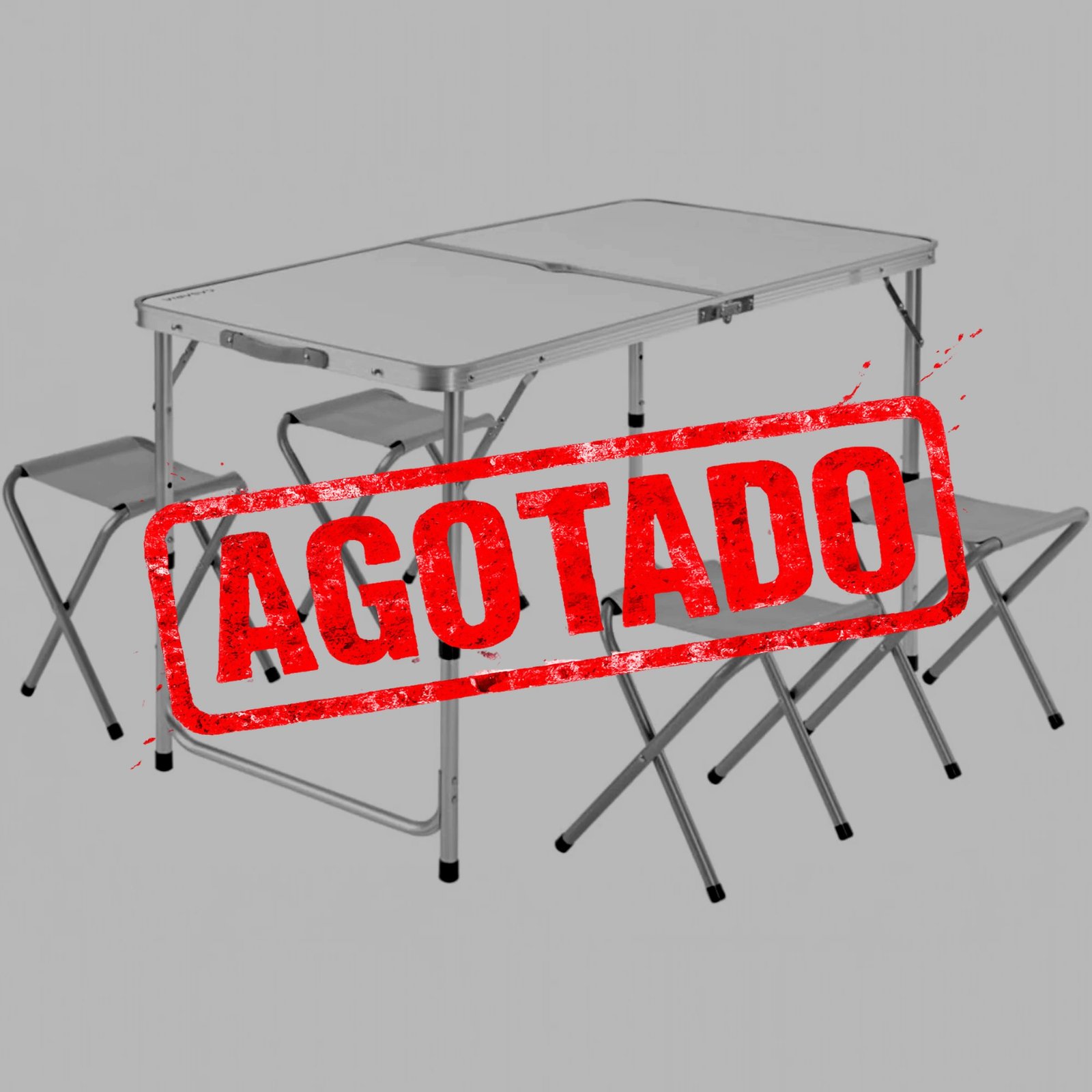 MESA PLEGABLE XXL CON TABURETES Y FUNCIÓN DE MALETA