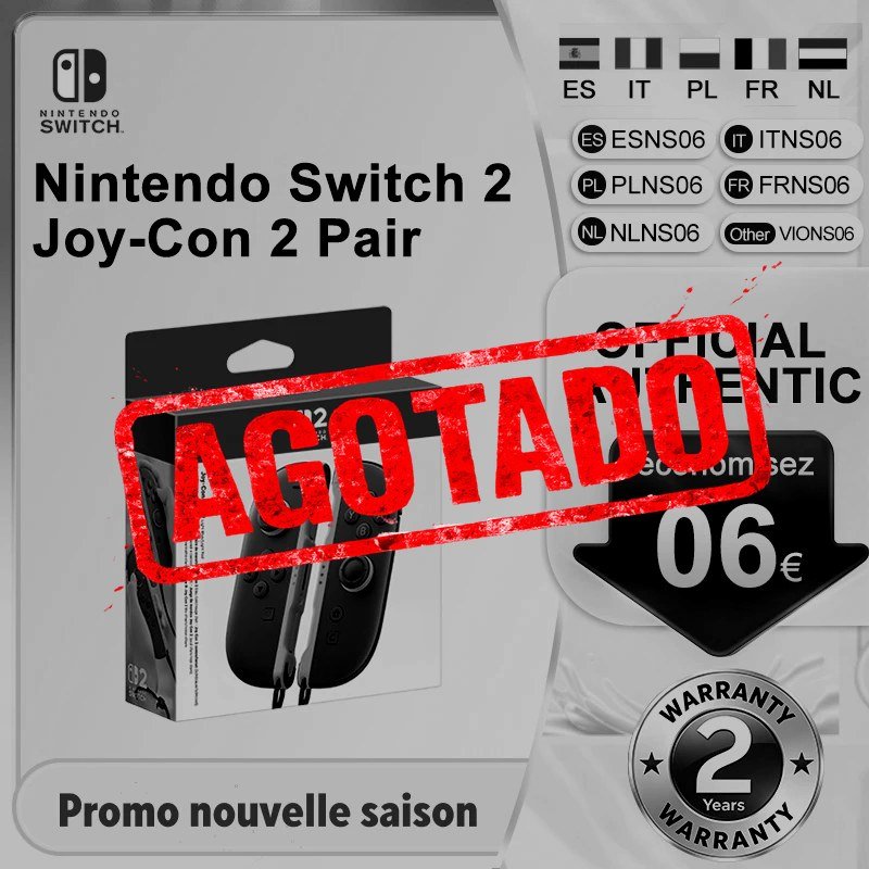 JOY-CON PARA NINTENDO SWITCH 2 PARES