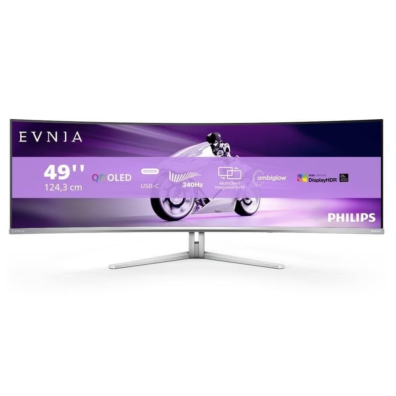 Philips Evnia 49M2C8900 48.9" QD OLED Dual QHD 240Hz G-Sync Compatible Curvo